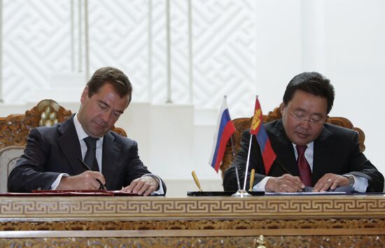 Russian-Mongolian agreements signed