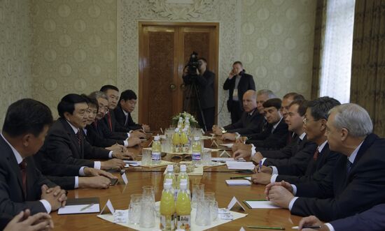 Dmitry Medvedev meets with parliament leaders