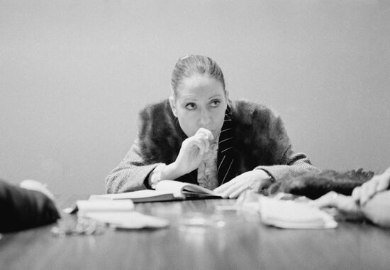 Actress Inna Churikova, People's Artist of Soviet Union