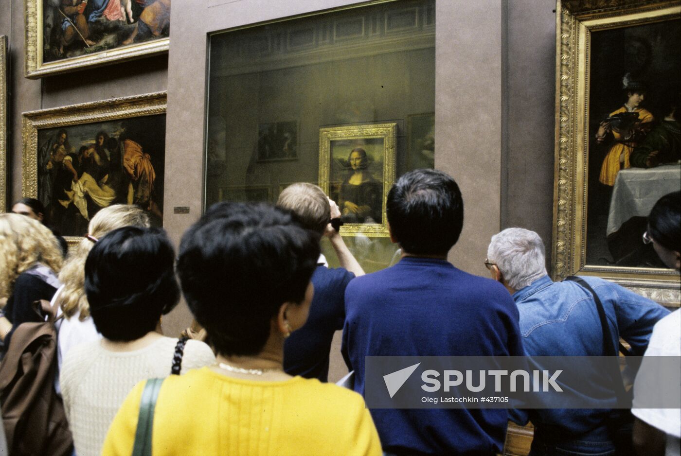 Visitors of the Louvre Museum
