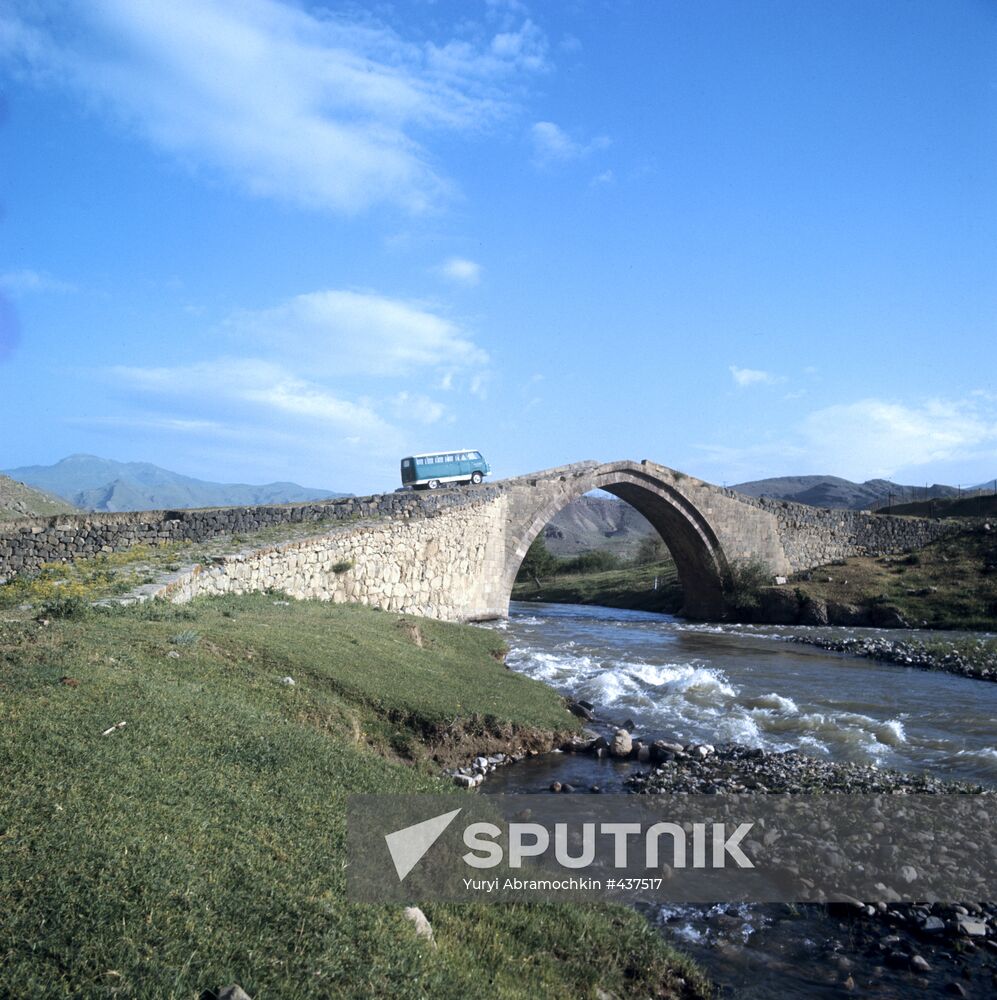 Bridge over river Arpa
