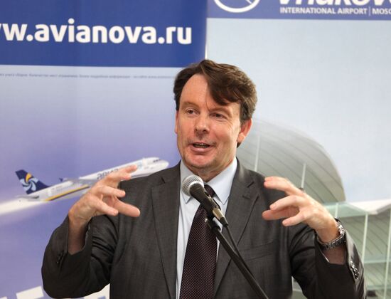 Avianova shareholder representative Andrew Pine at Vnukovo