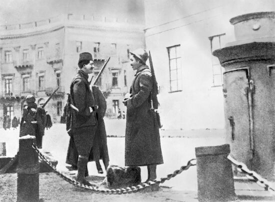 Greek picket in Odessa