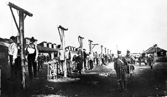 Bolsheviks executed for legionaries of Czechoslovak corps