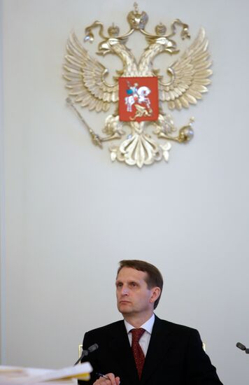 Head of the Russian Presidential Administration Sergei Naryshkin