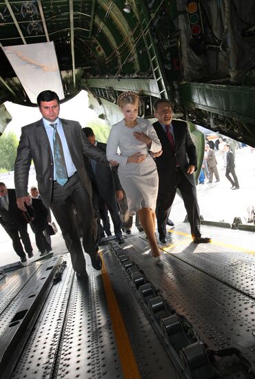 Ukrainian Prime Minister Yulia Tymoshenko visits Antonov complex