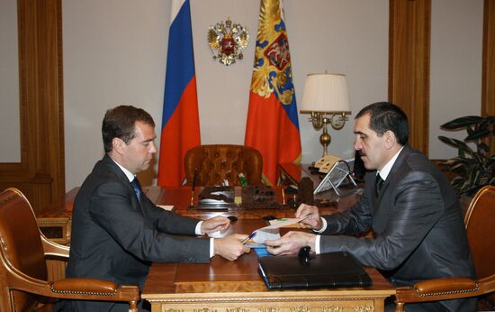 Dmitry Medvedev meets with Yunus-Bek Yevkurov