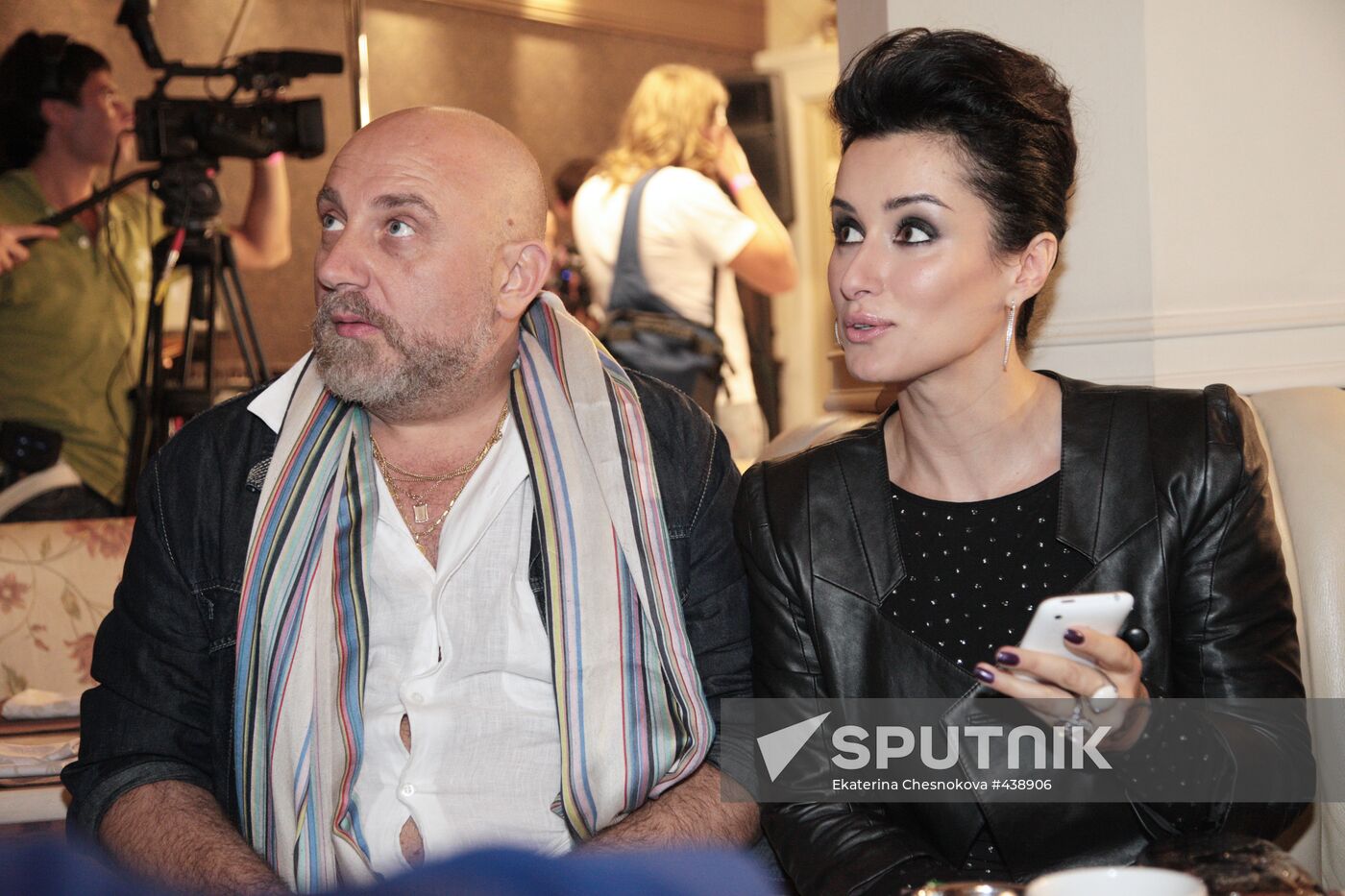 Pavel Kaplevich and Tina Kandelaki
