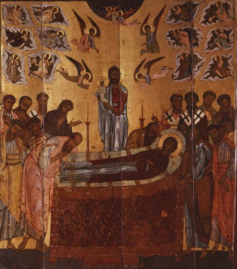 "Assumption of Virgin Mary" icon