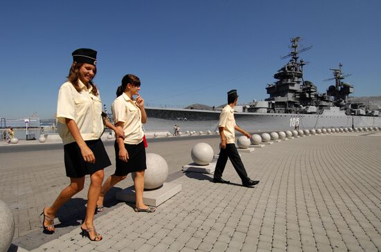 Museum ship Mikhail Kutuzov in Novorossiisk