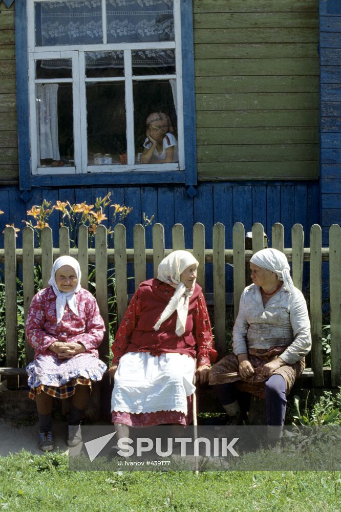 Residents of village of Chudyany