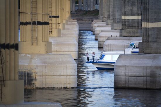 Bridge over Volga in Volgograd