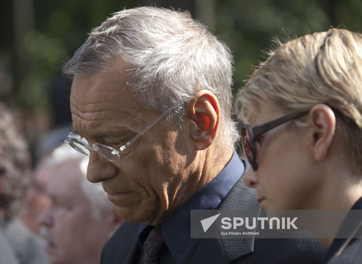 Sergei Mikhalkov's burial service at Novodevichy Cemetery