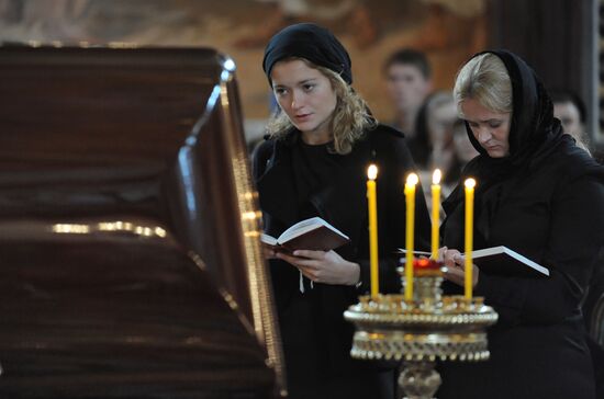 Sergei Mikhalkov's funeral service