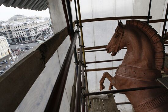 Bolshoi Theater reconstruction site