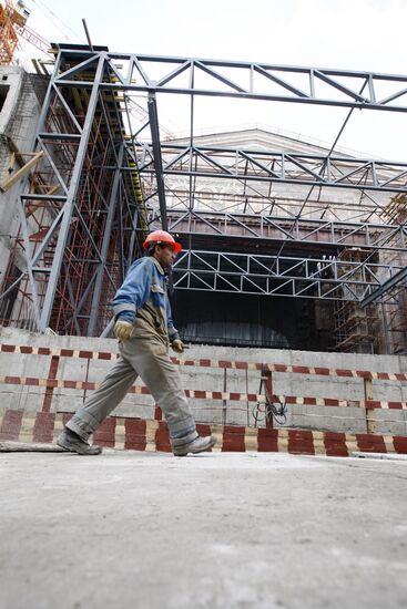 Bolshoi Theater reconstruction site