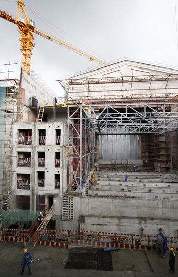 Bolshoi Theater reconstruction site