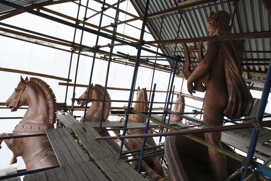 Bolshoi Theater reconstruction site
