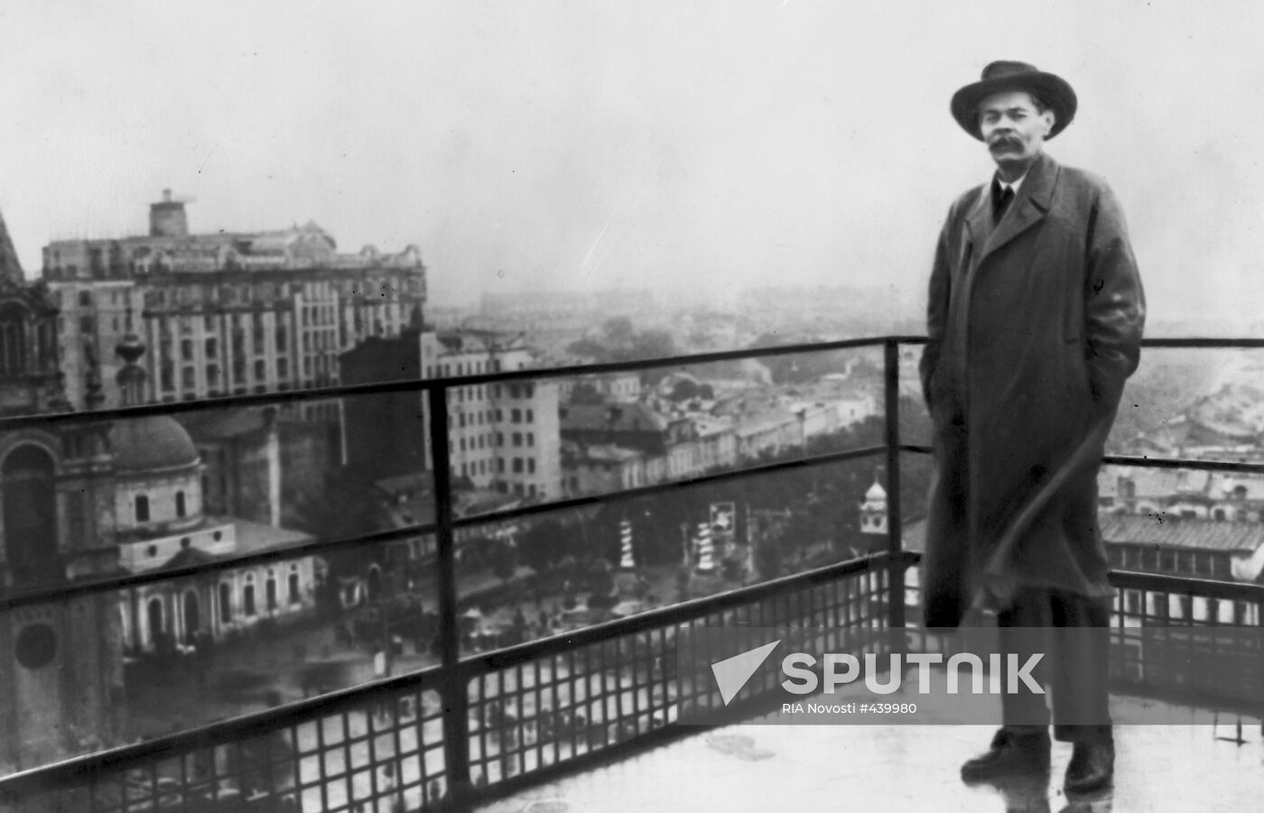 Maxim Gorky on roof