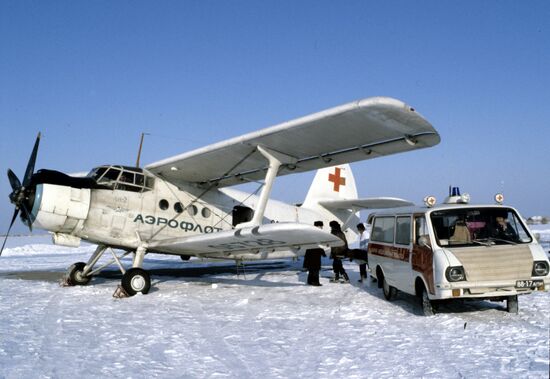 Airplane ambulance