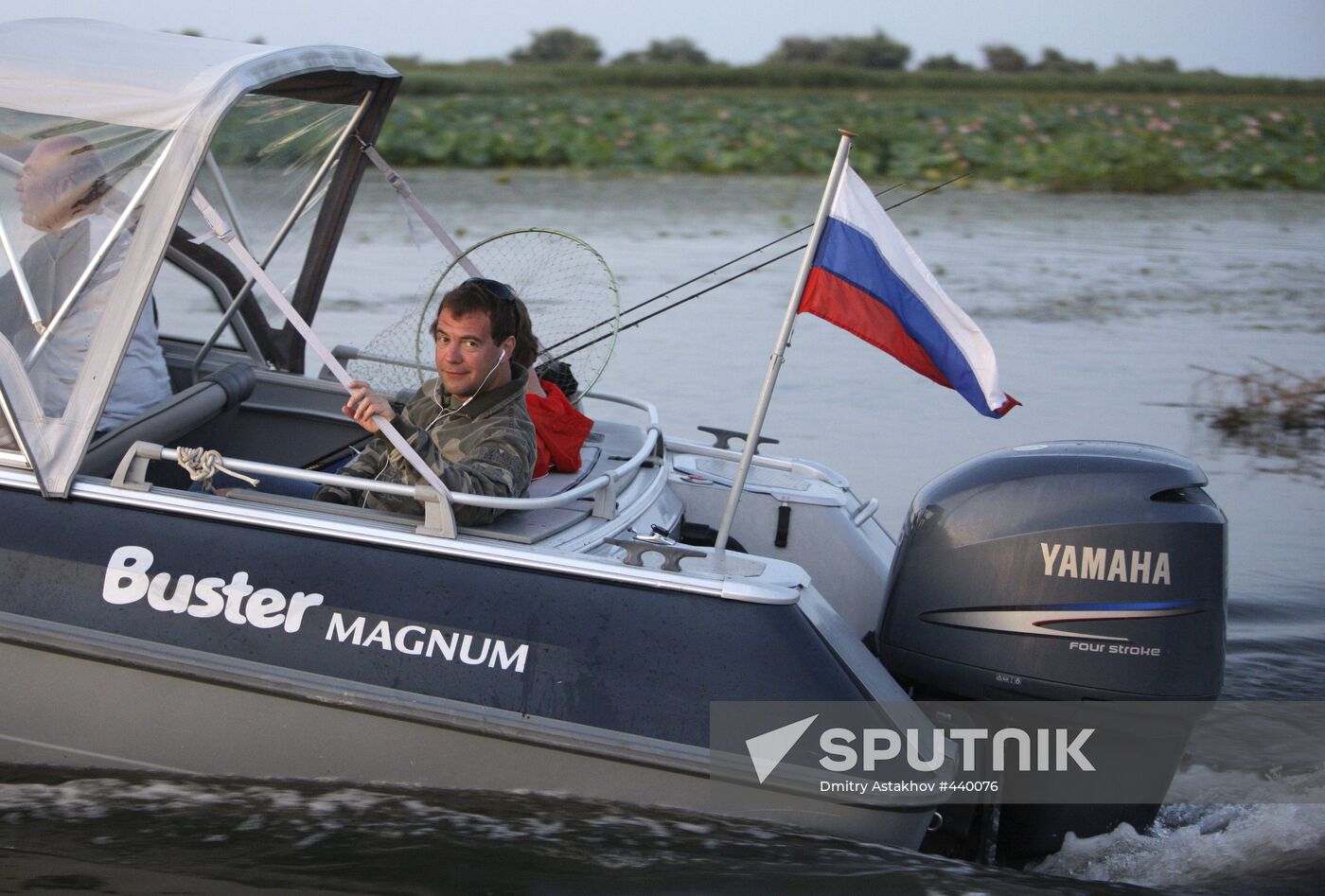 Dmitry Medvedev vacations in Astrakhan Region