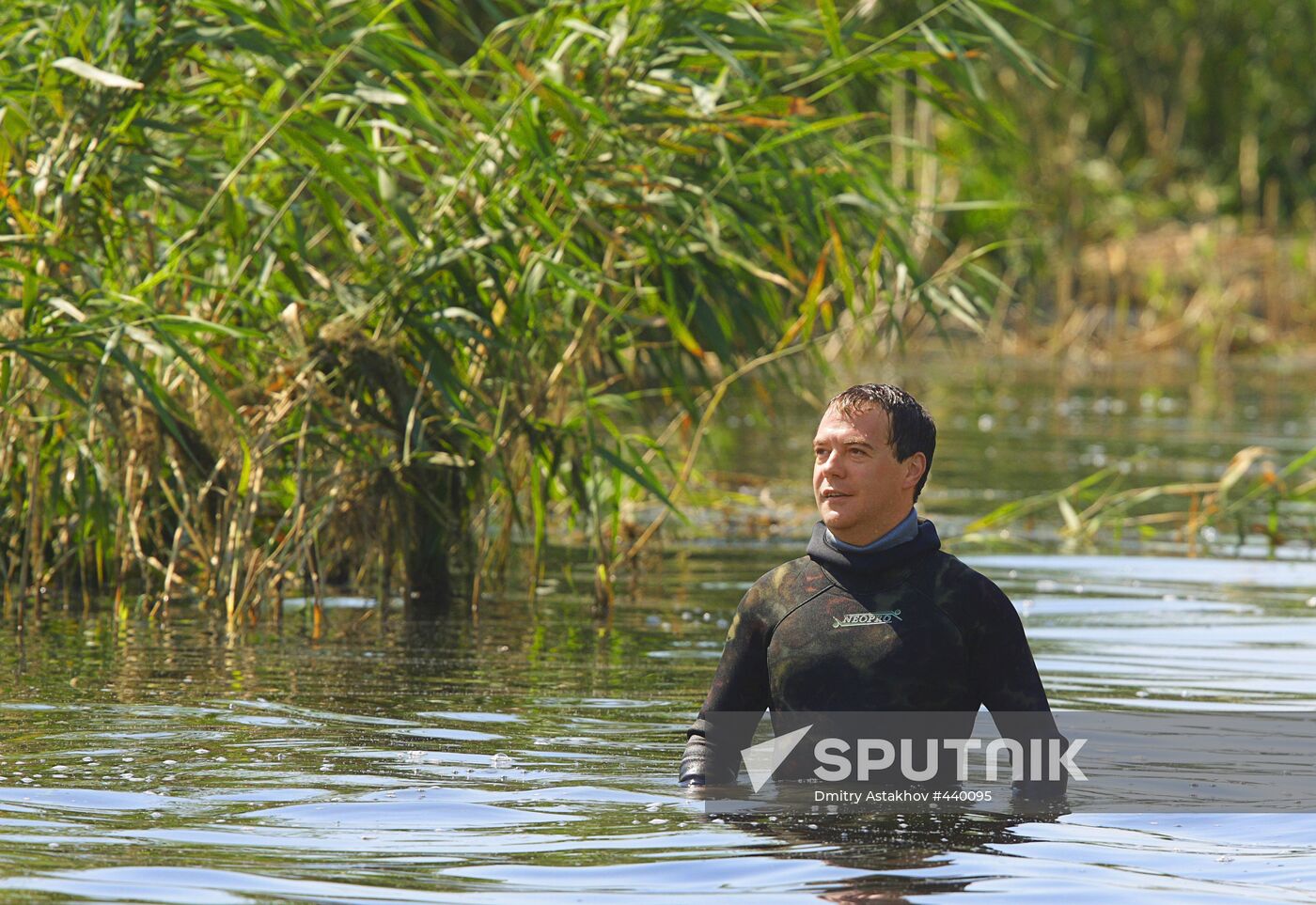 Dmitry Medvedev vacations in Astrakhan Region