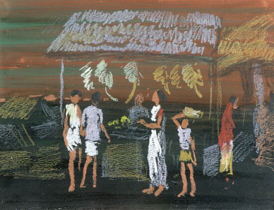 "Jaipur Outskirts" painting