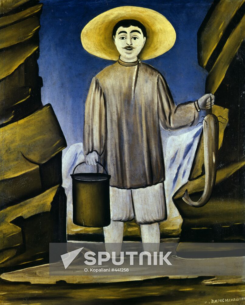 Fisherman among Rocks