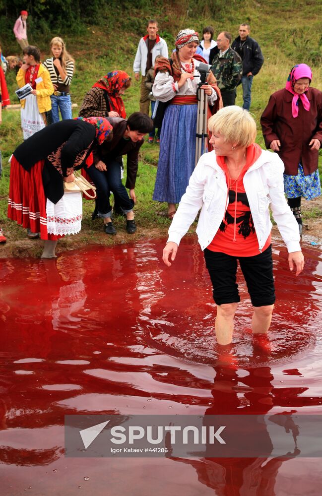 Pagan ritual of Bykoboi in the village of Bolshaya Kocha