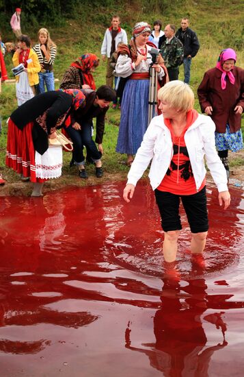 Pagan ritual of Bykoboi in the village of Bolshaya Kocha