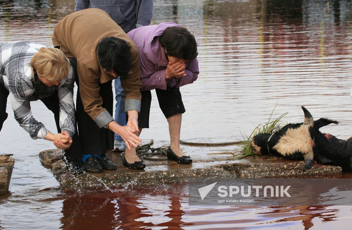 Pagan ritual of Bykoboi in the village of Bolshaya Kocha