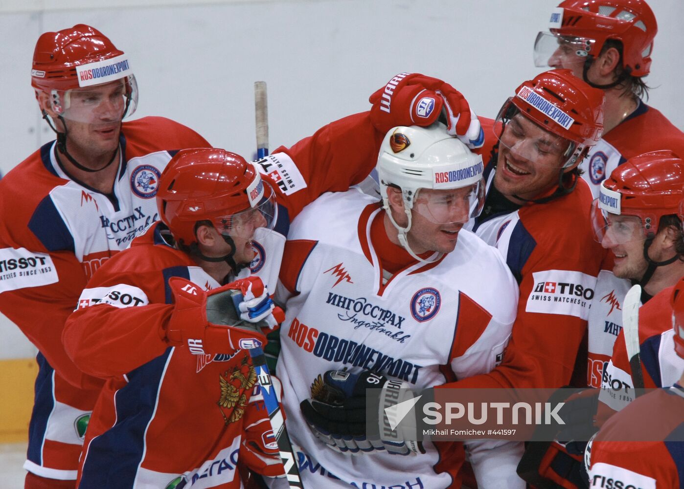 First open training session of Russian ice hockey Olympic team