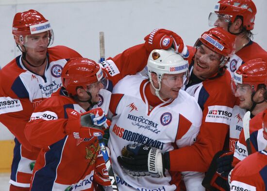 First open training session of Russian ice hockey Olympic team