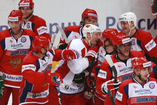 First open training session of Russian ice hockey Olympic team