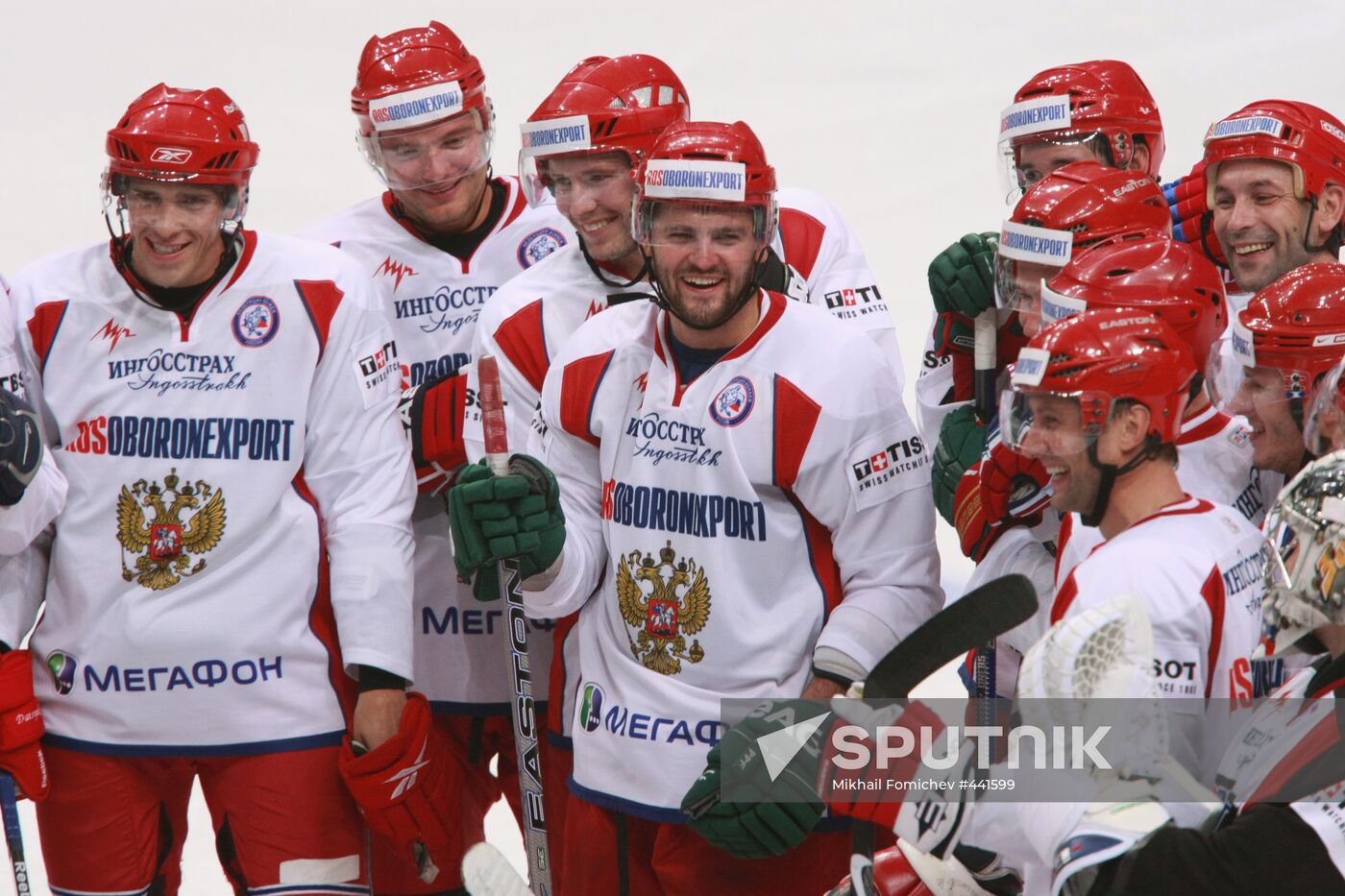First open training session of Russian ice hockey Olympic team