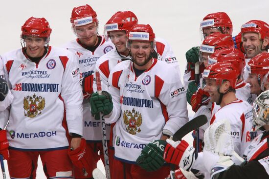 First open training session of Russian ice hockey Olympic team