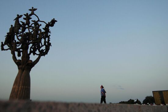 Mourning Tree monument in Beslan
