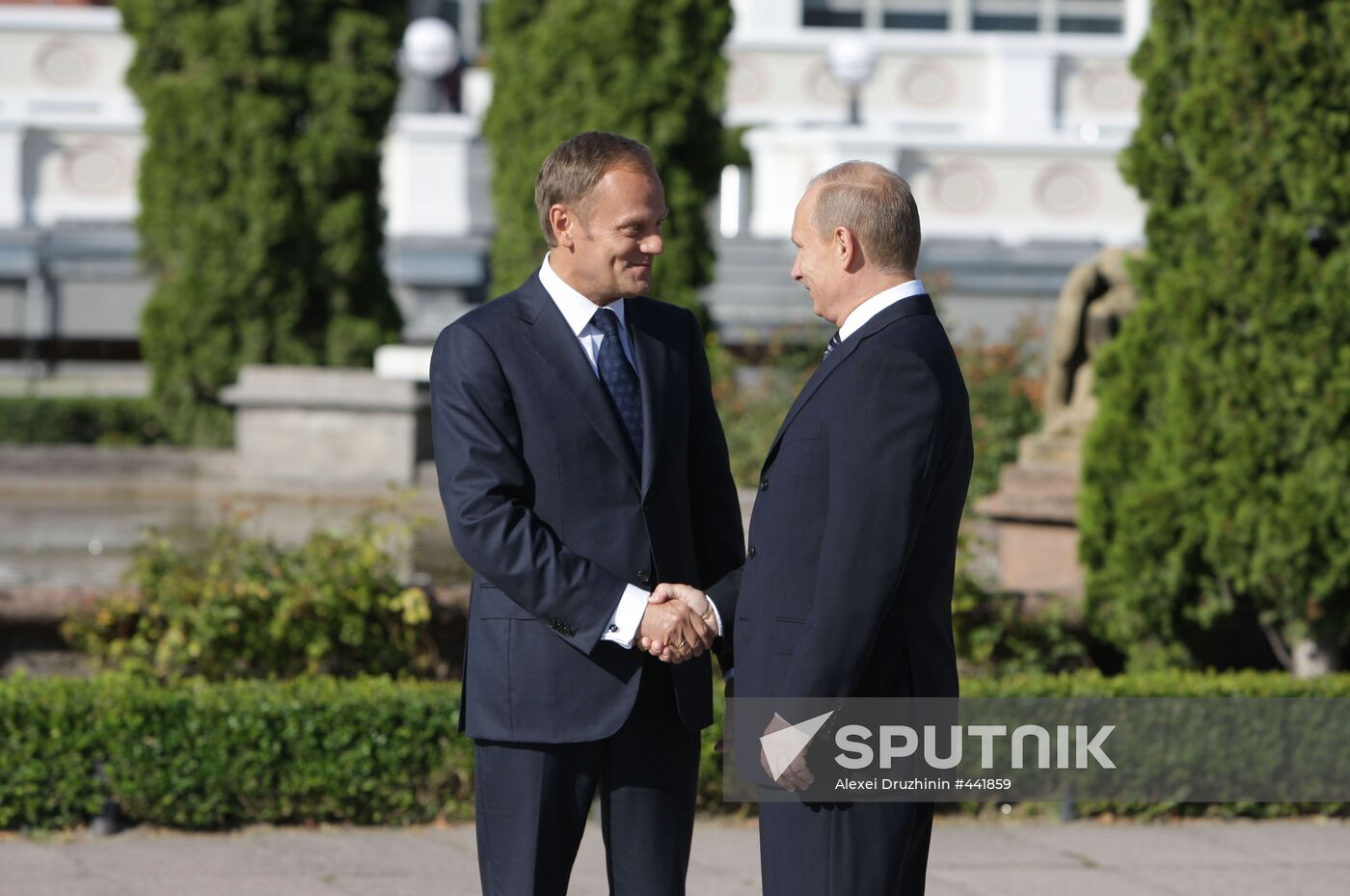 Vladimir Putin paying a working visit to Poland