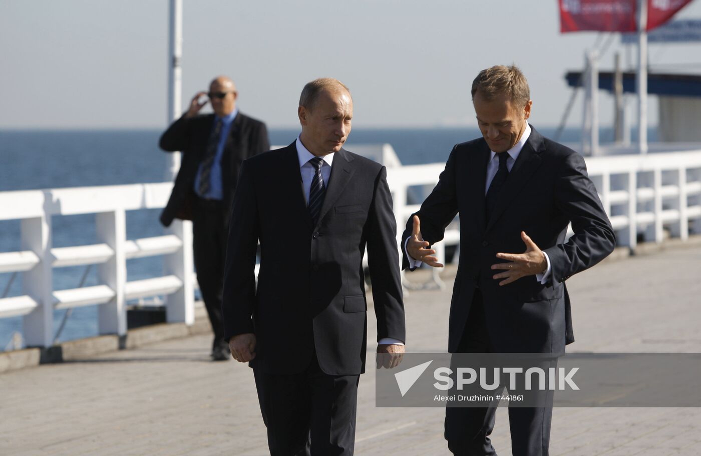 Vladimir Putin paying a working visit to Poland