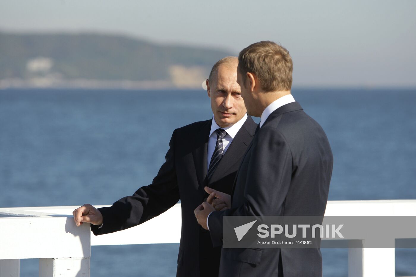Vladimir Putin paying a working visit to Poland