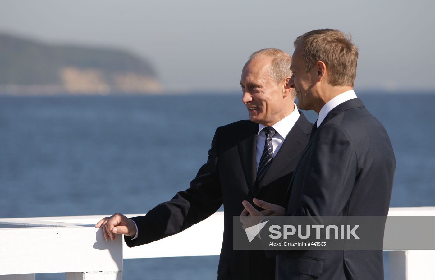 Vladimir Putin paying a working visit to Poland
