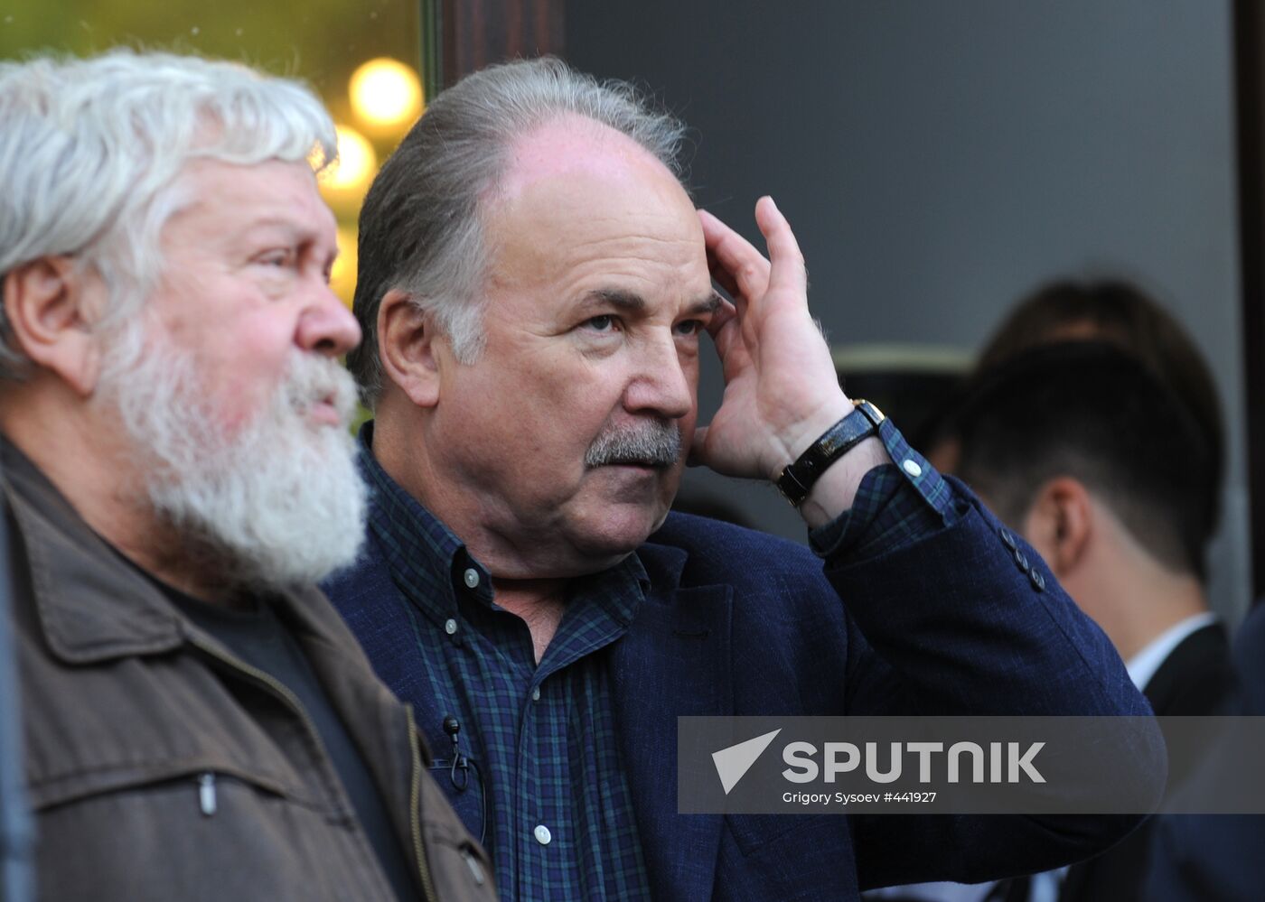 Film directors Sergei Solovyov and Nikolai Gubenko