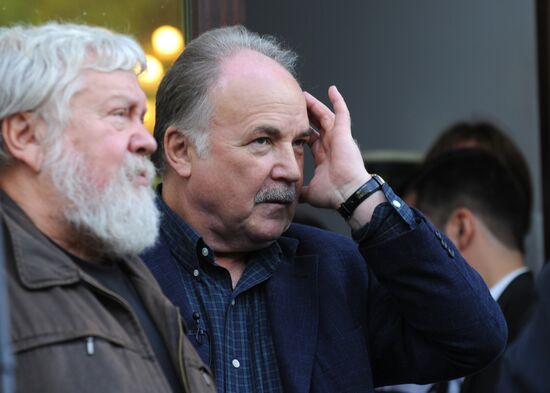 Film directors Sergei Solovyov and Nikolai Gubenko