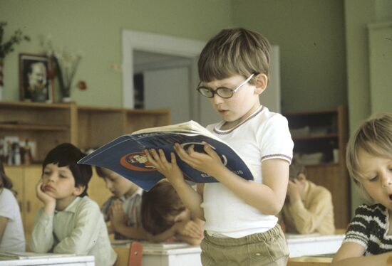 Lesson at kindergarten