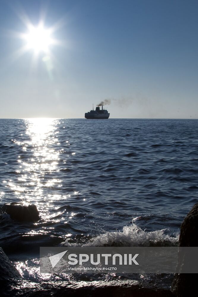 Freight ferry connecting Sakhalin with Khabarovsk Territory
