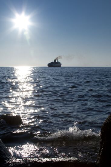 Freight ferry connecting Sakhalin with Khabarovsk Territory