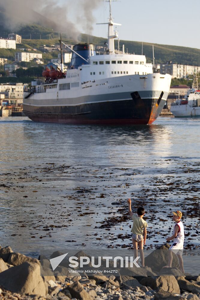 Ferry connecting Sakhalin with Khabarovsk Territory