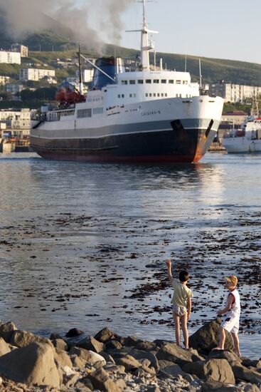 Ferry connecting Sakhalin with Khabarovsk Territory