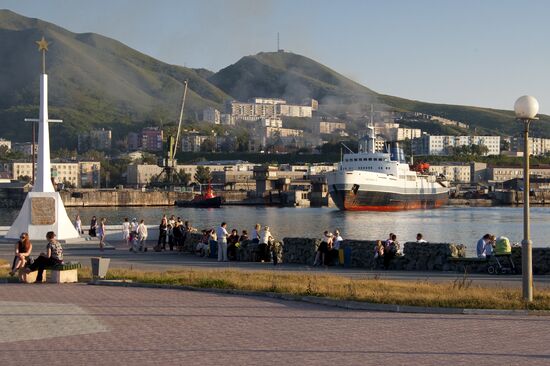 Freight ferry connecting Sakhalin with Khabarovsk Territory