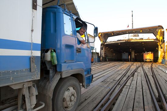Freight ferry connecting Sakhalin with Khabarovsk Territory